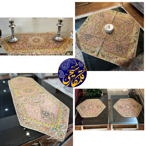 ست رومیزی ۵ تکه ترمه ۷ رنگ
