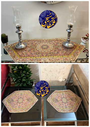 ست رومیزی ۳ تکه ترمه ۷ رنگ هایفلامنت