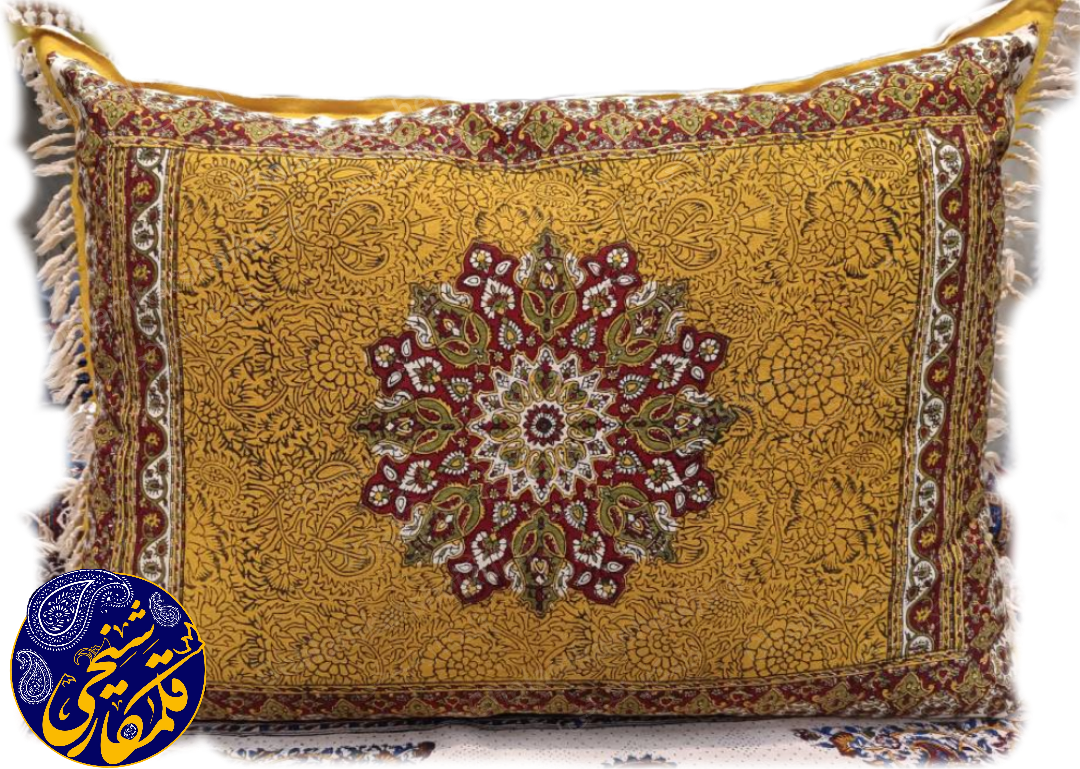 روبالشتی چاپ قلمکار شیخی طرح ترنجی 7050