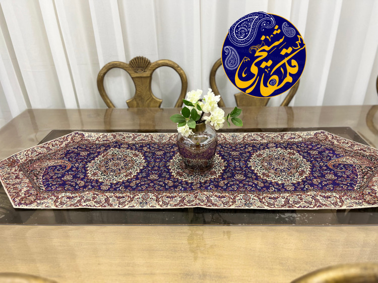 ترمه ۵تیکه ابریشمی درجه یک، طرح لچکترنج و بتهجقه