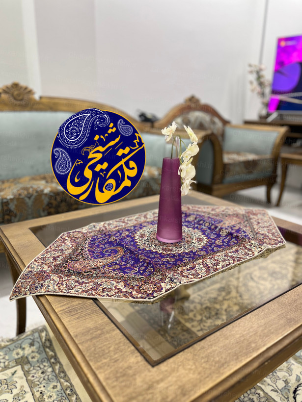 ترمه ۵تیکه ابریشمی درجه یک، طرح لچکترنج و بتهجقه