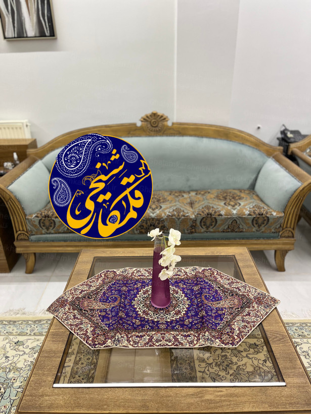 ترمه ۳تیکه ابریشمی درجه یک، طرح لچکترنج و بتهجقه