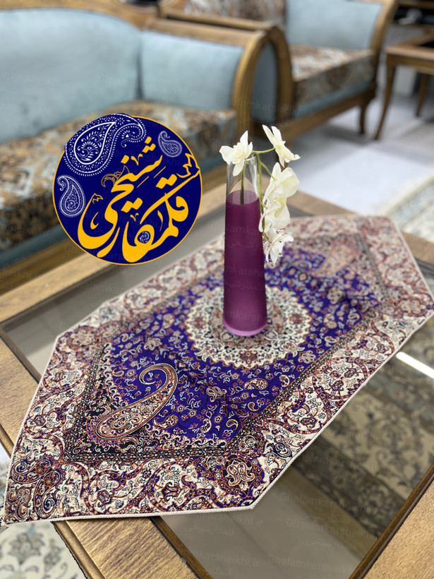 ترمه ۳تیکه ابریشمی درجه یک، طرح لچکترنج و بتهجقه
