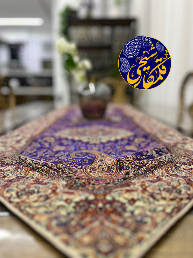 رانر ابریشمی درجه یک، طرح لچکترنج و بتهجقه، زمینه